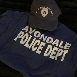 Avondale Police Dept Blue T-Shirt and Hat Combo